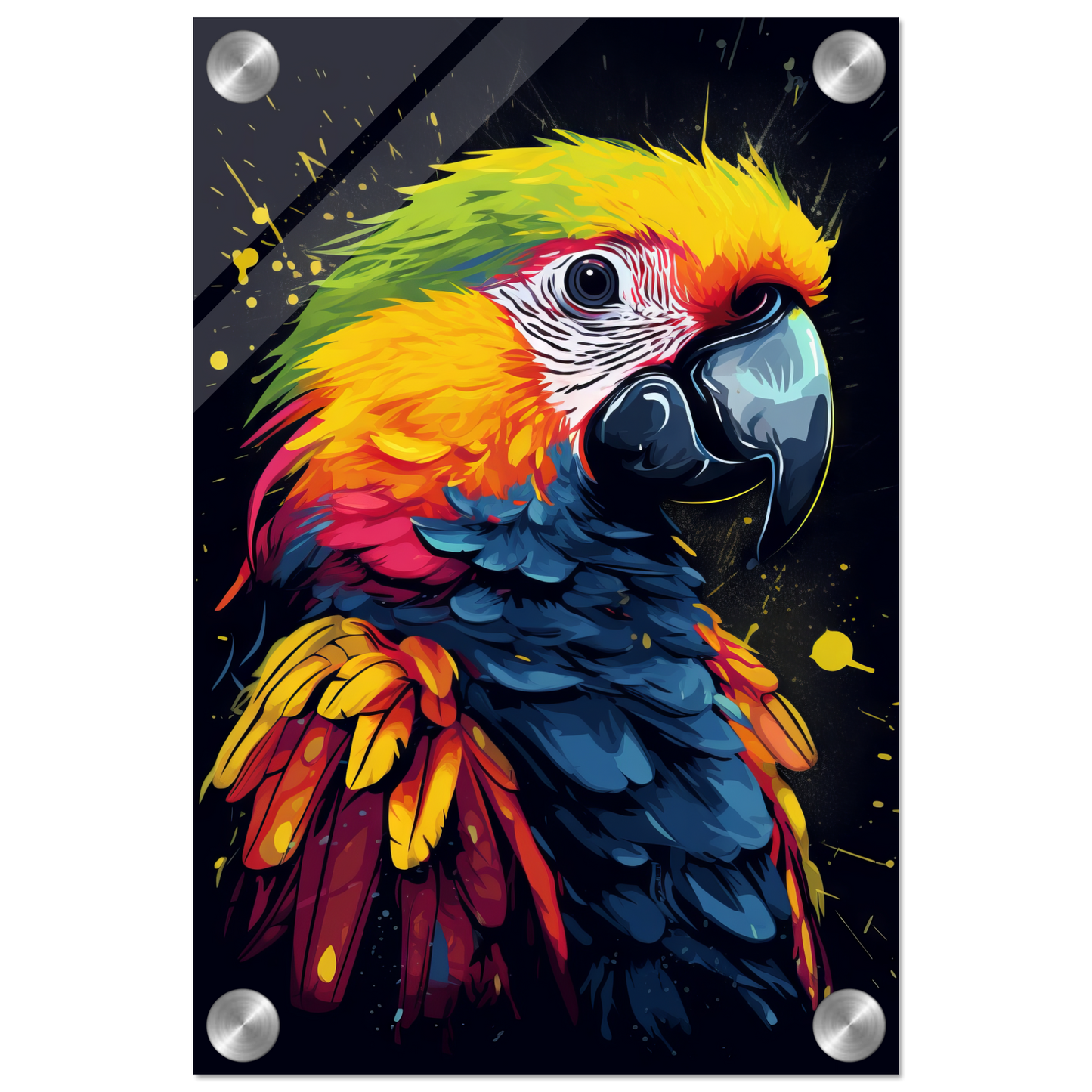 Vogel Papagei Pop-Art (BIRD26)