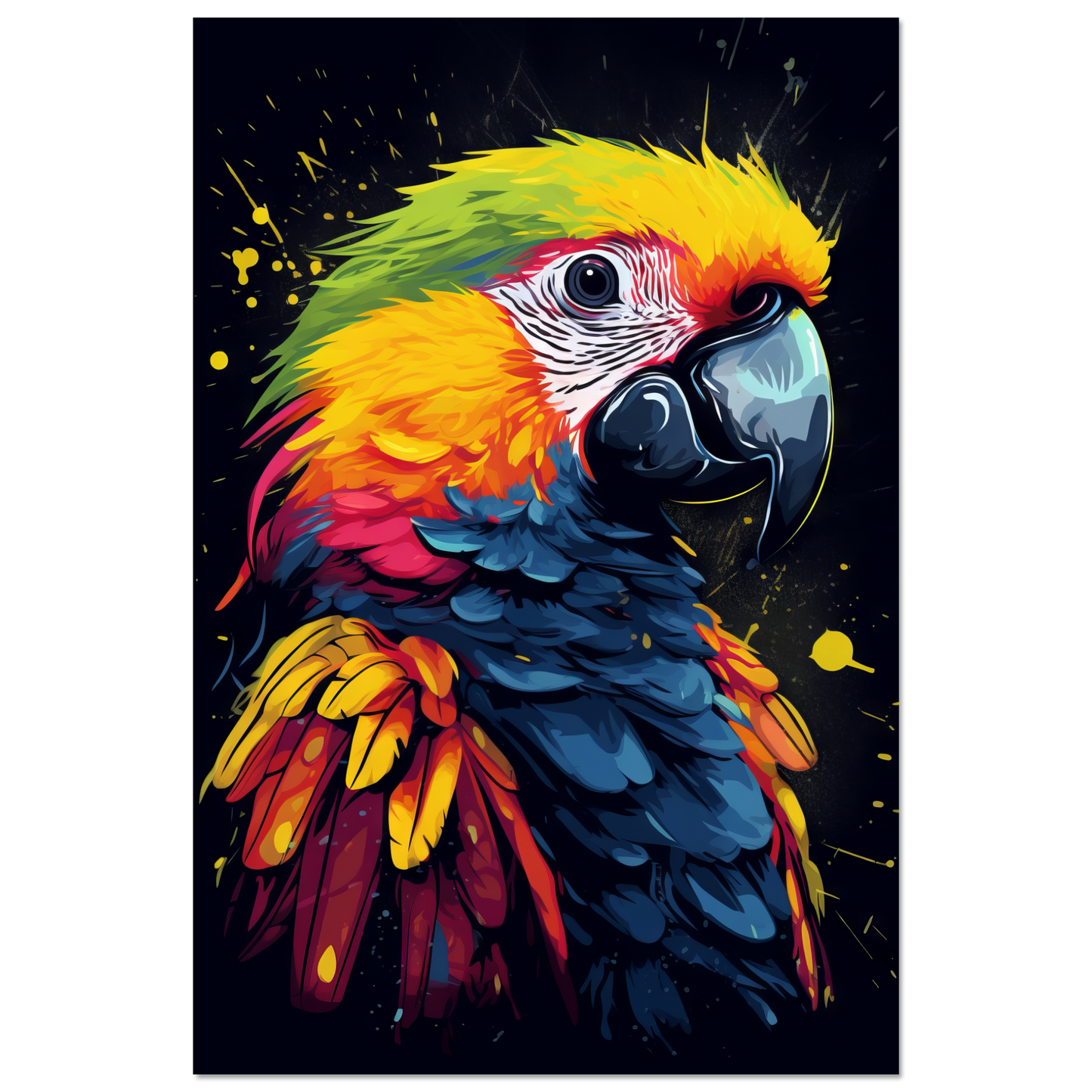 Vogel Papagei Pop-Art (BIRD26)
