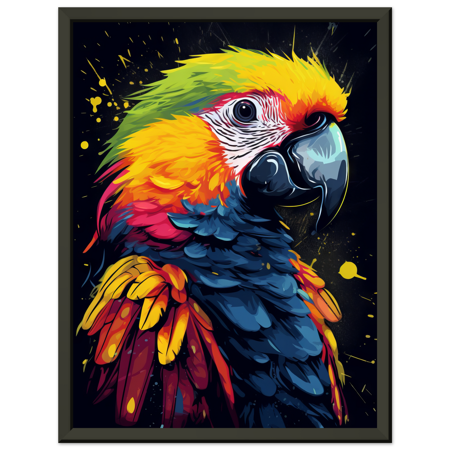 Vogel Papagei Pop-Art (BIRD26)