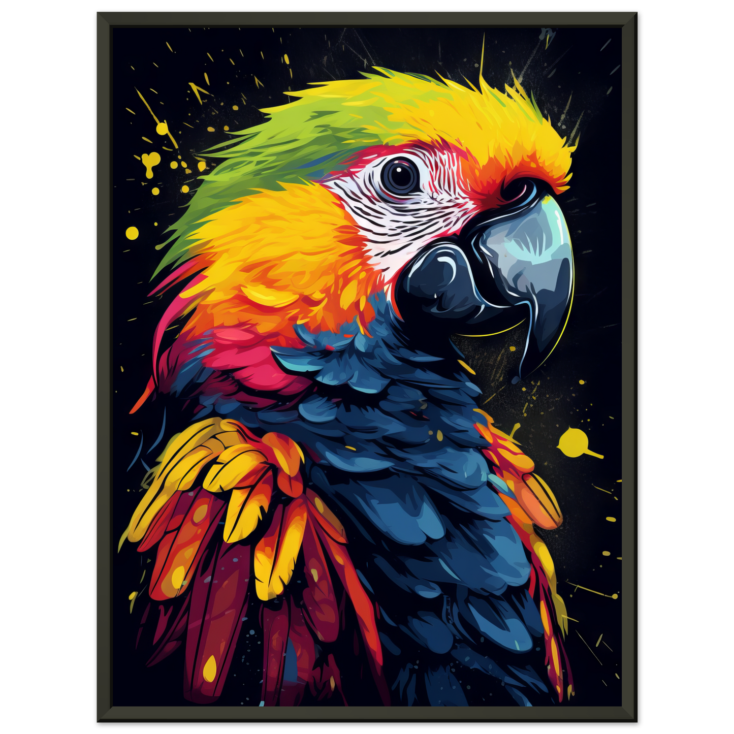 Vogel Papagei Pop-Art (BIRD26)