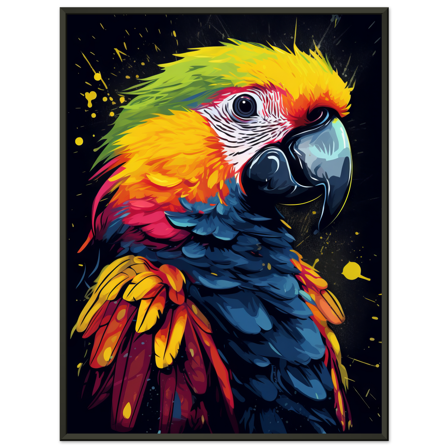Vogel Papagei Pop-Art (BIRD26)