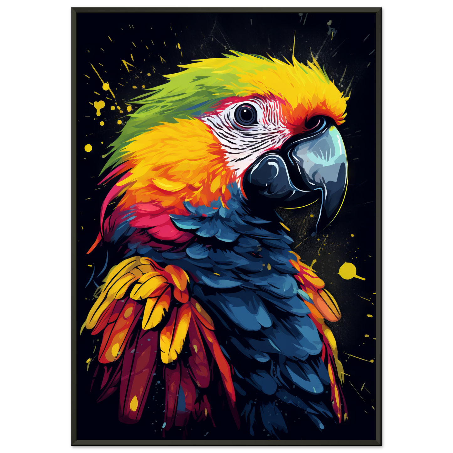 Vogel Papagei Pop-Art (BIRD26)