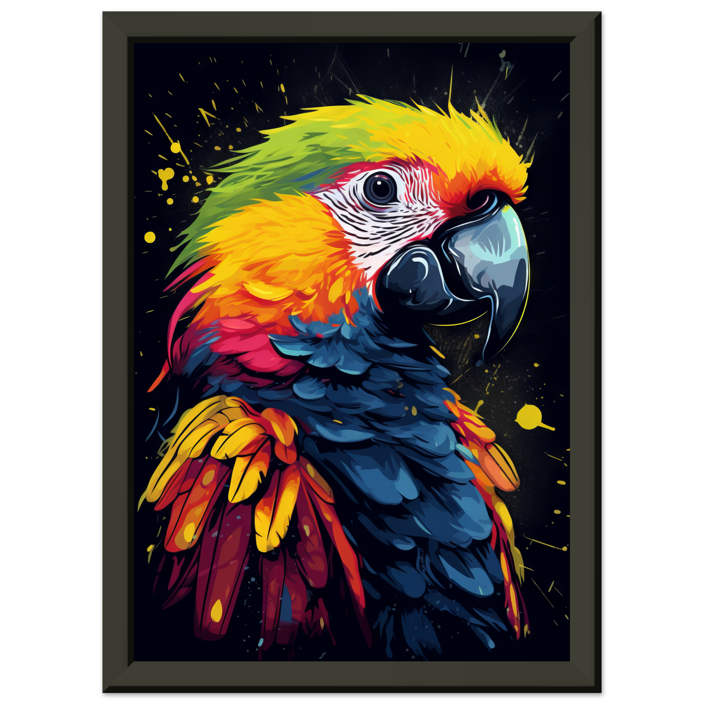 Vogel Papagei Pop-Art (BIRD26)