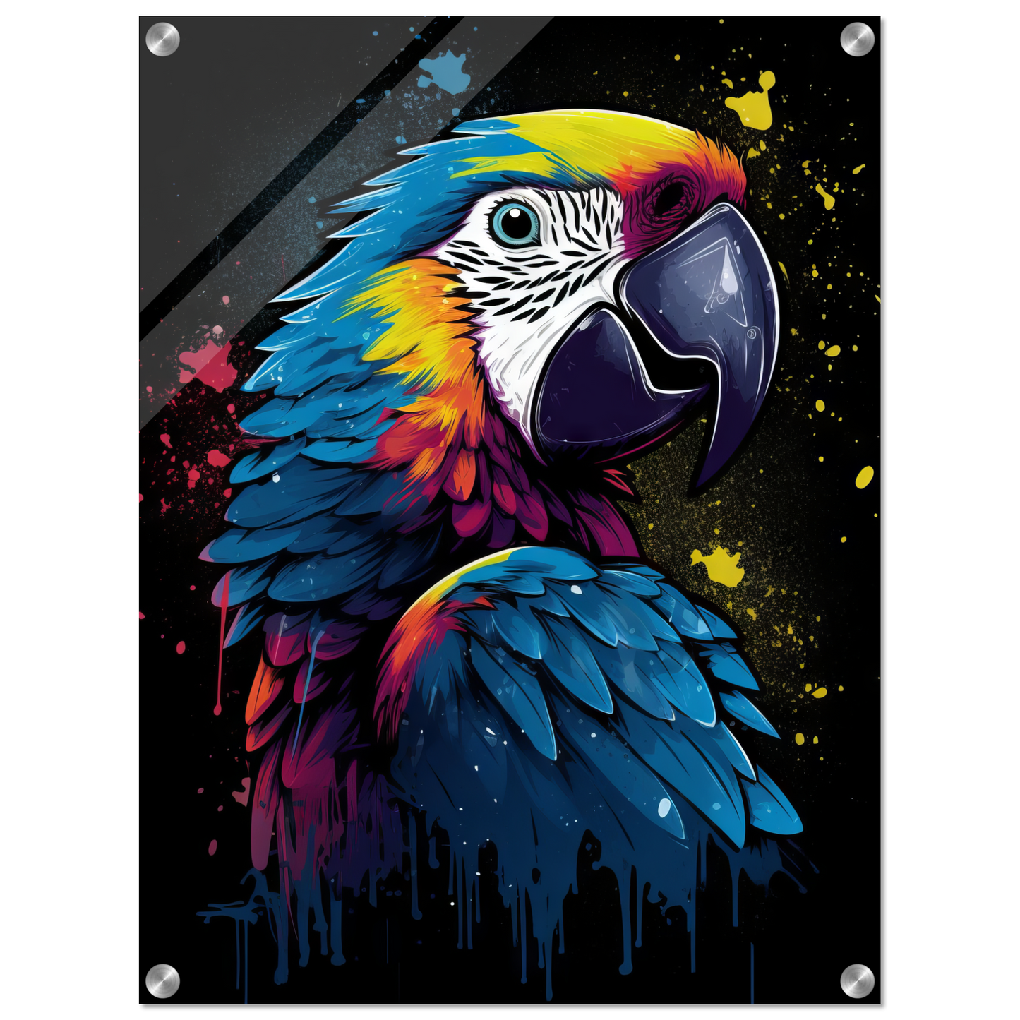Vogel Papagei Pop-Art (BIRD27)