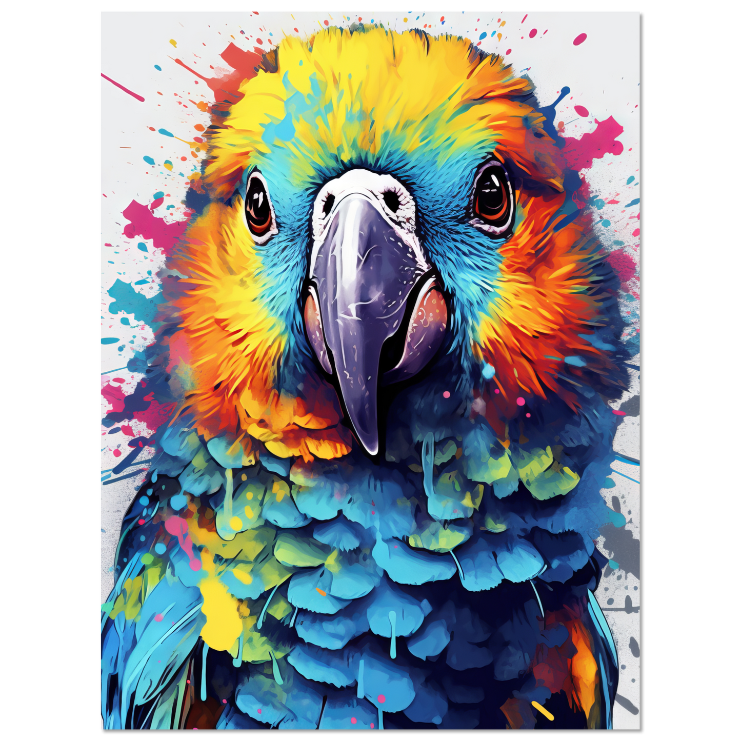 Vogel Papagei Pop-Art (BIRD30)