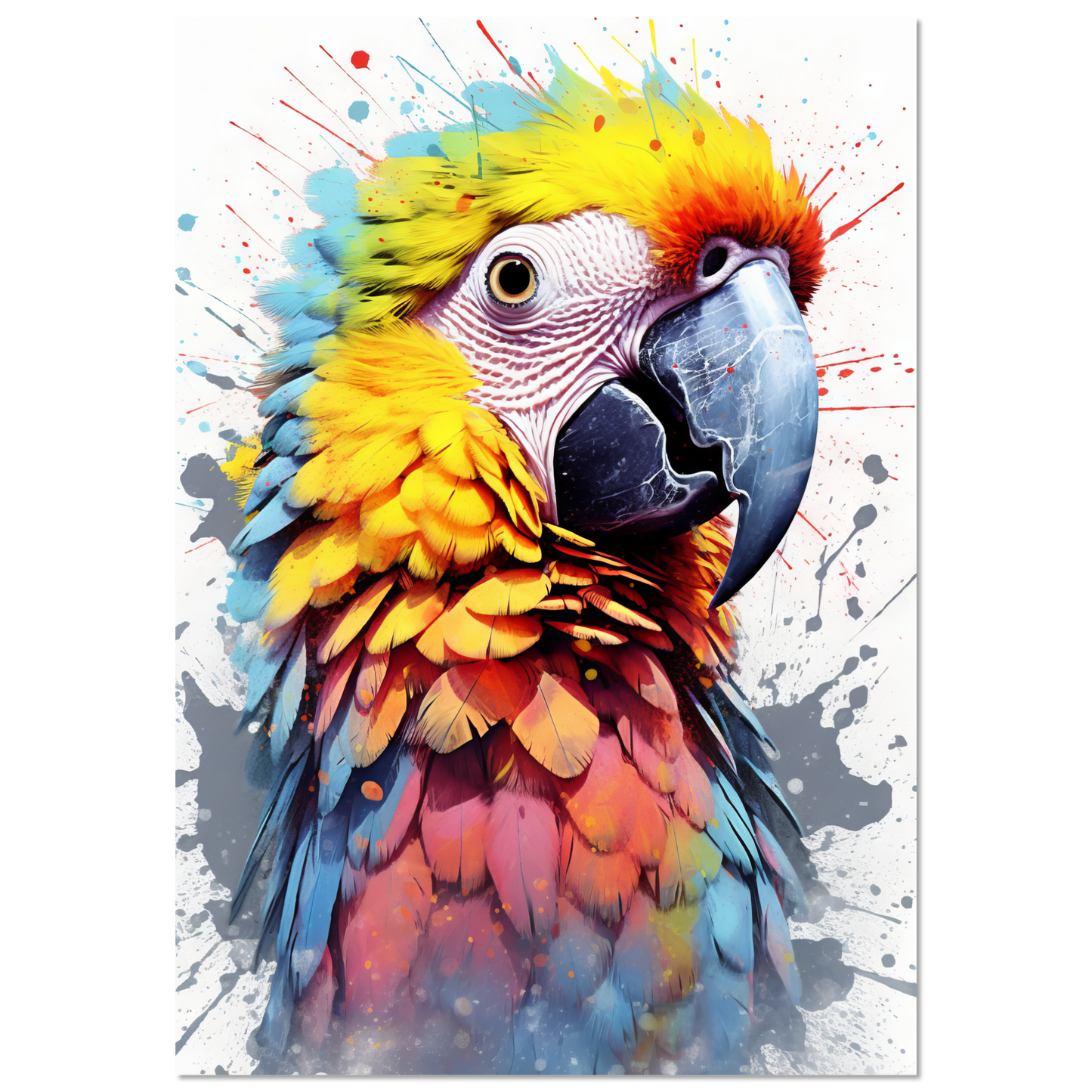 Vogel Papagei Pop-Art (BIRD31)