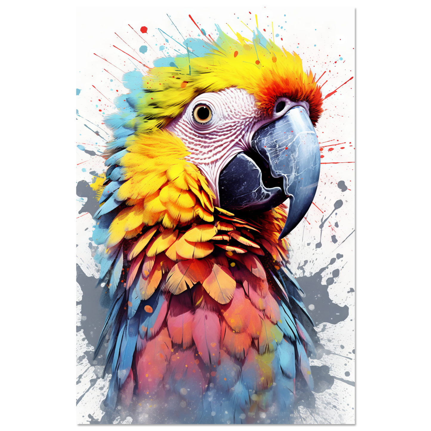 Vogel Papagei Pop-Art (BIRD31)