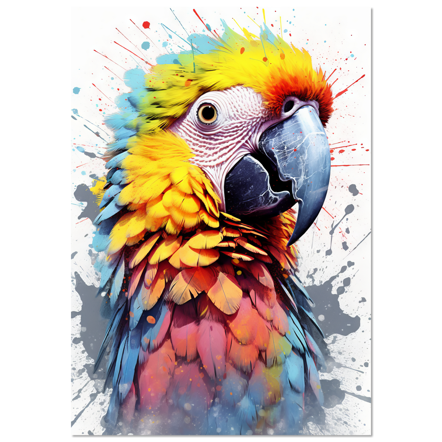 Vogel Papagei Pop-Art (BIRD31)