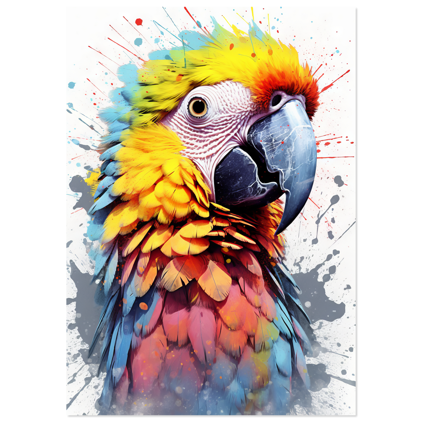 Vogel Papagei Pop-Art (BIRD31)