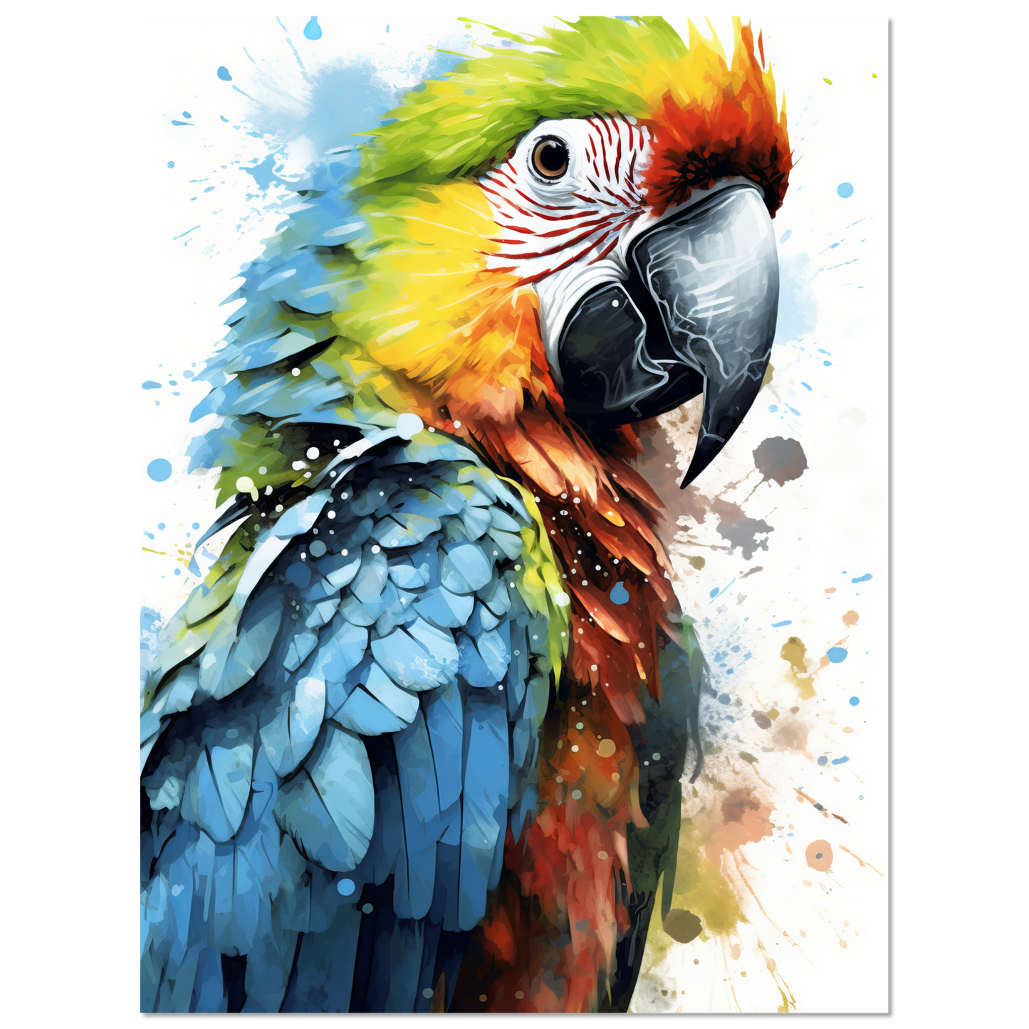 Bird parrot pop art (BIRD32)
