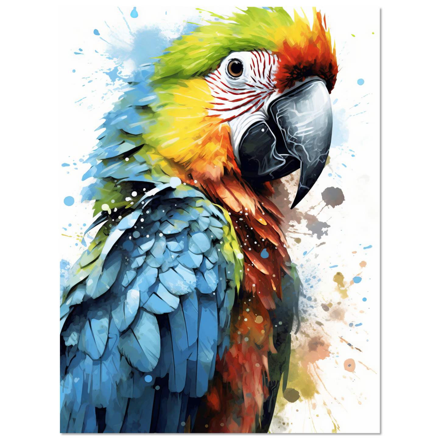 Bird parrot pop art (BIRD32)