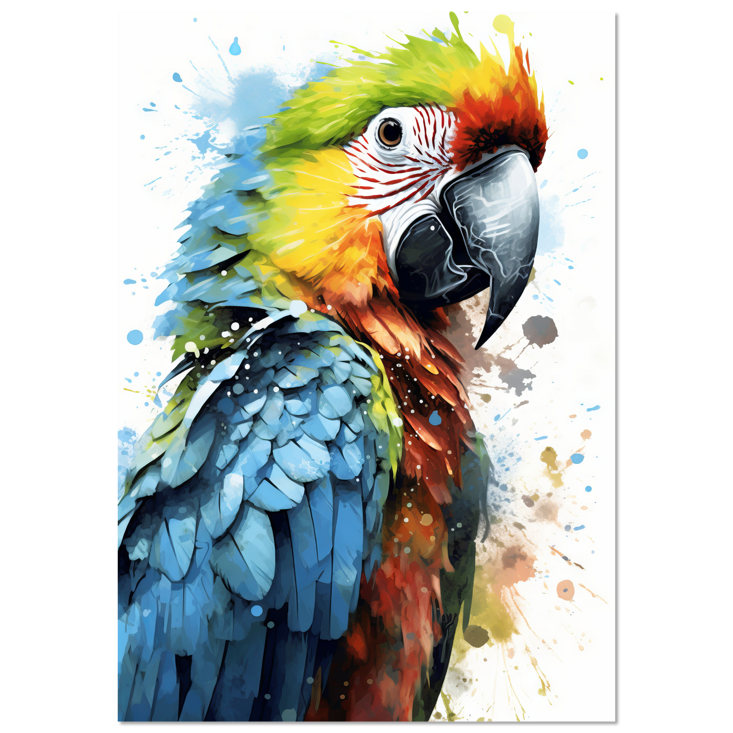 Bird parrot pop art (BIRD32)