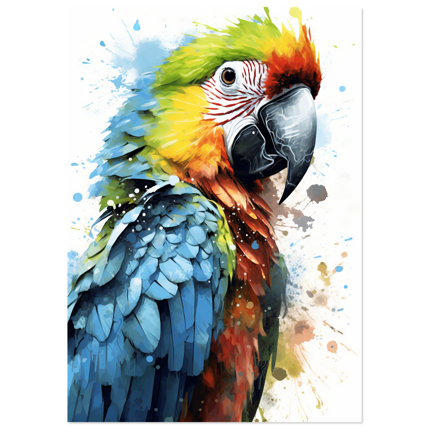 Bird parrot pop art (BIRD32)