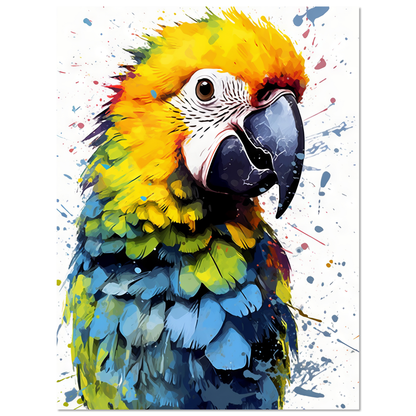 Vogel Papagei Pop-Art (BIRD29)