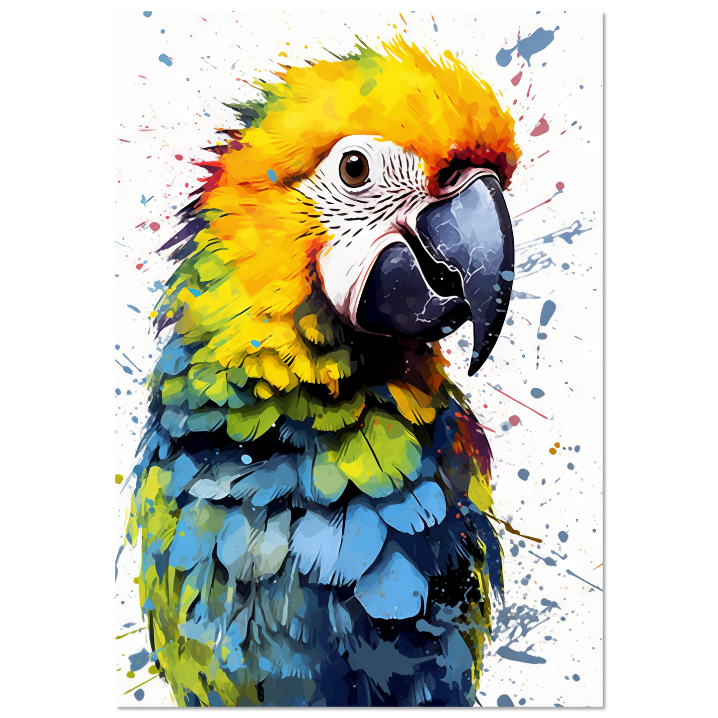 Vogel Papagei Pop-Art (BIRD29)