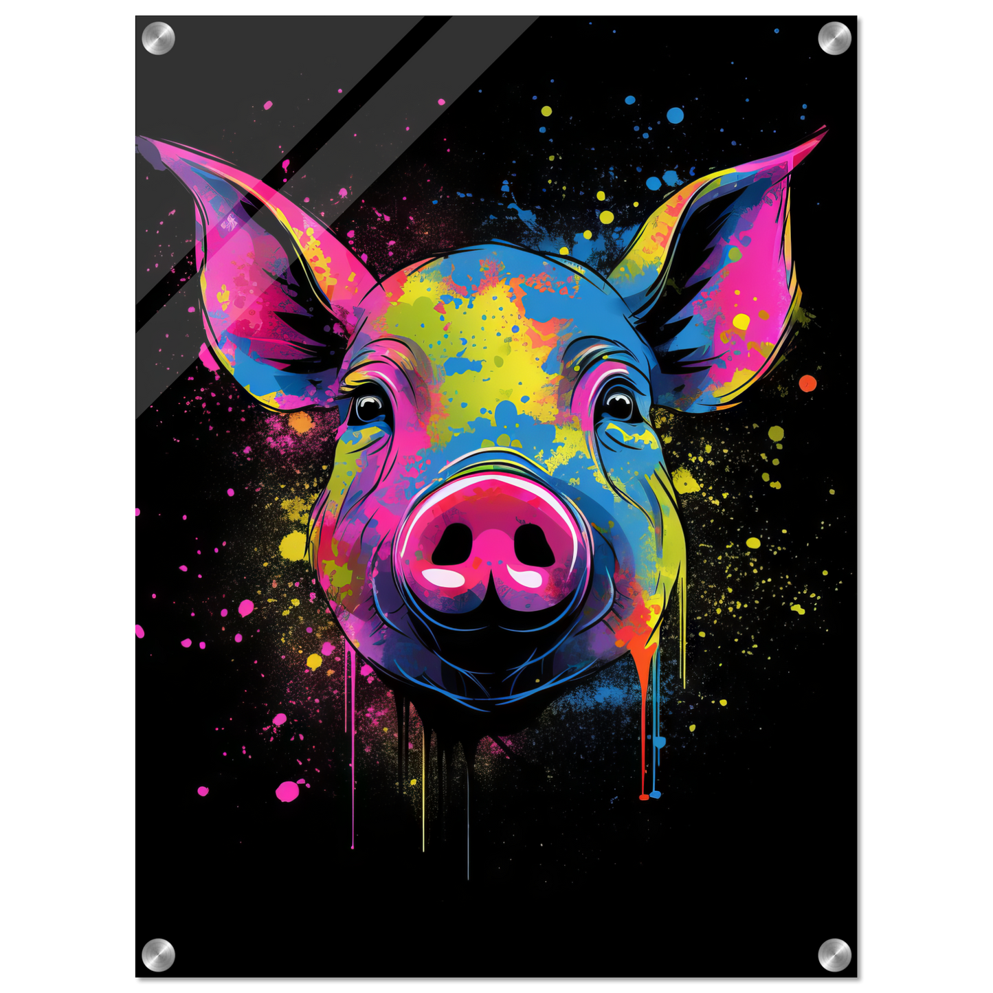 Schweine Schwein (Pop-Art) (PIG01)