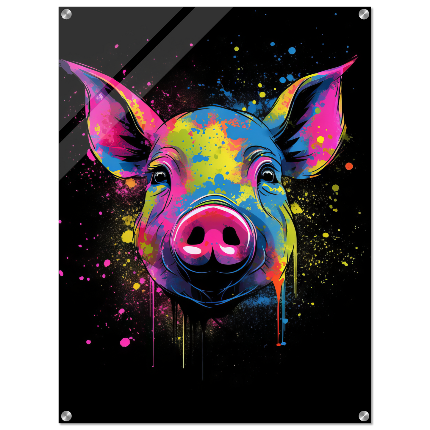 Schweine Schwein (Pop-Art) (PIG01)