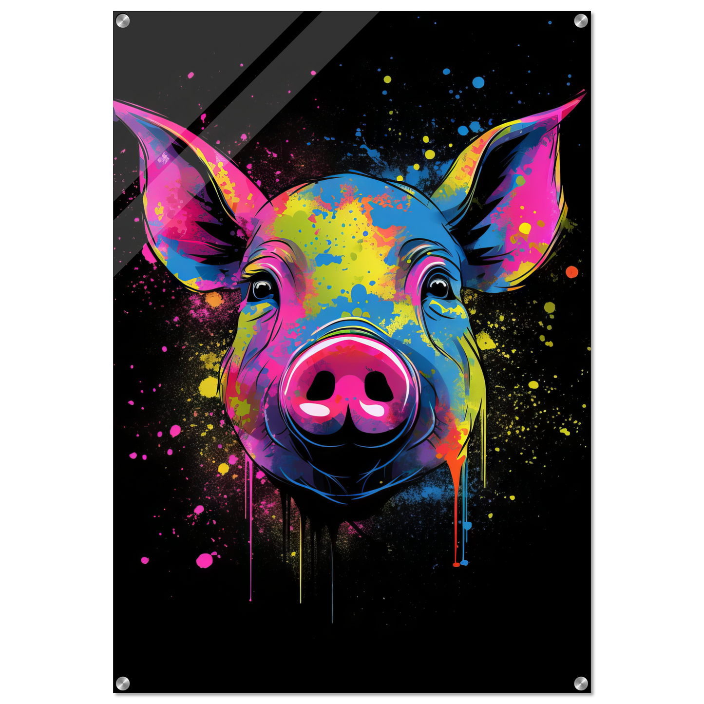 Schweine Schwein (Pop-Art) (PIG01)