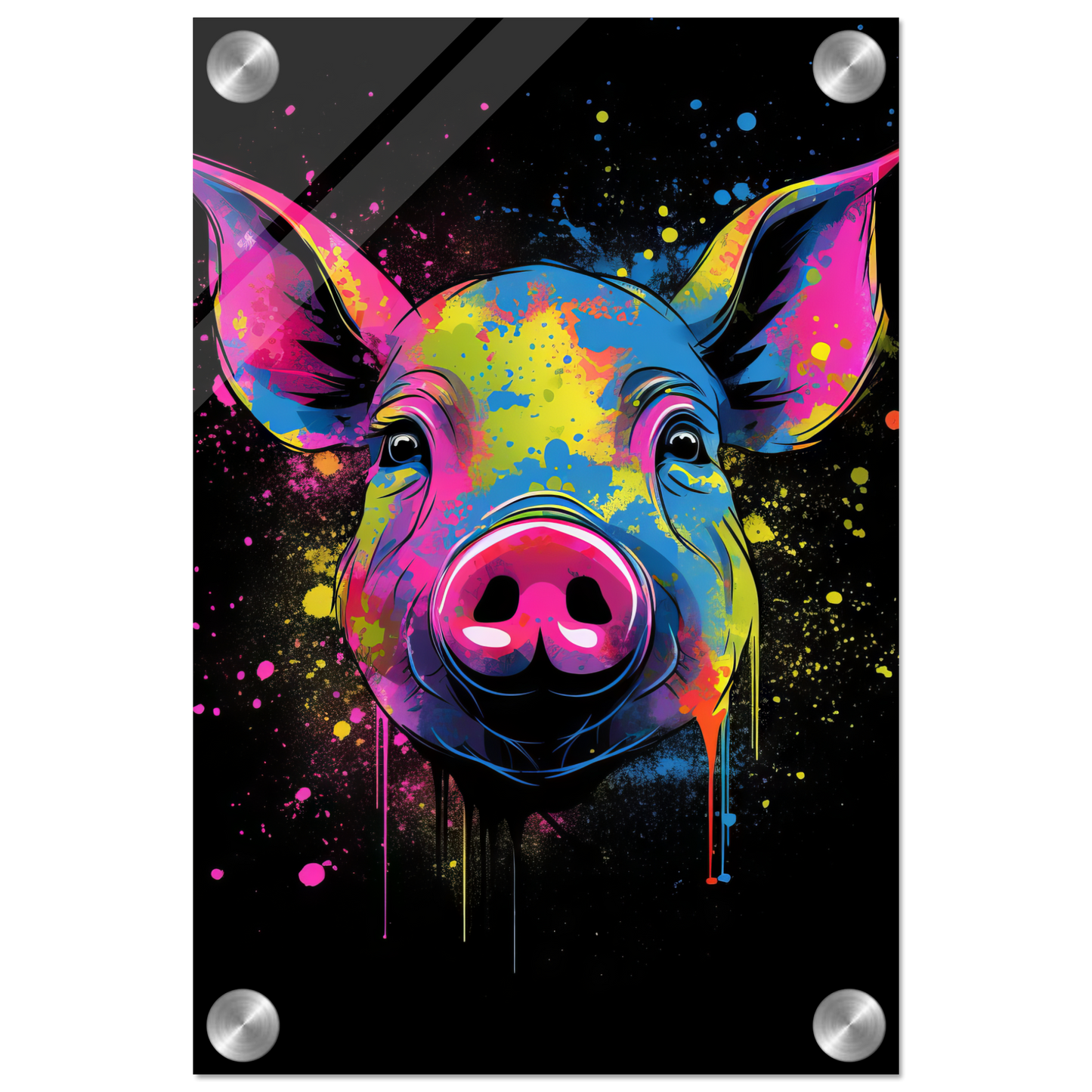 Schweine Schwein (Pop-Art) (PIG01)