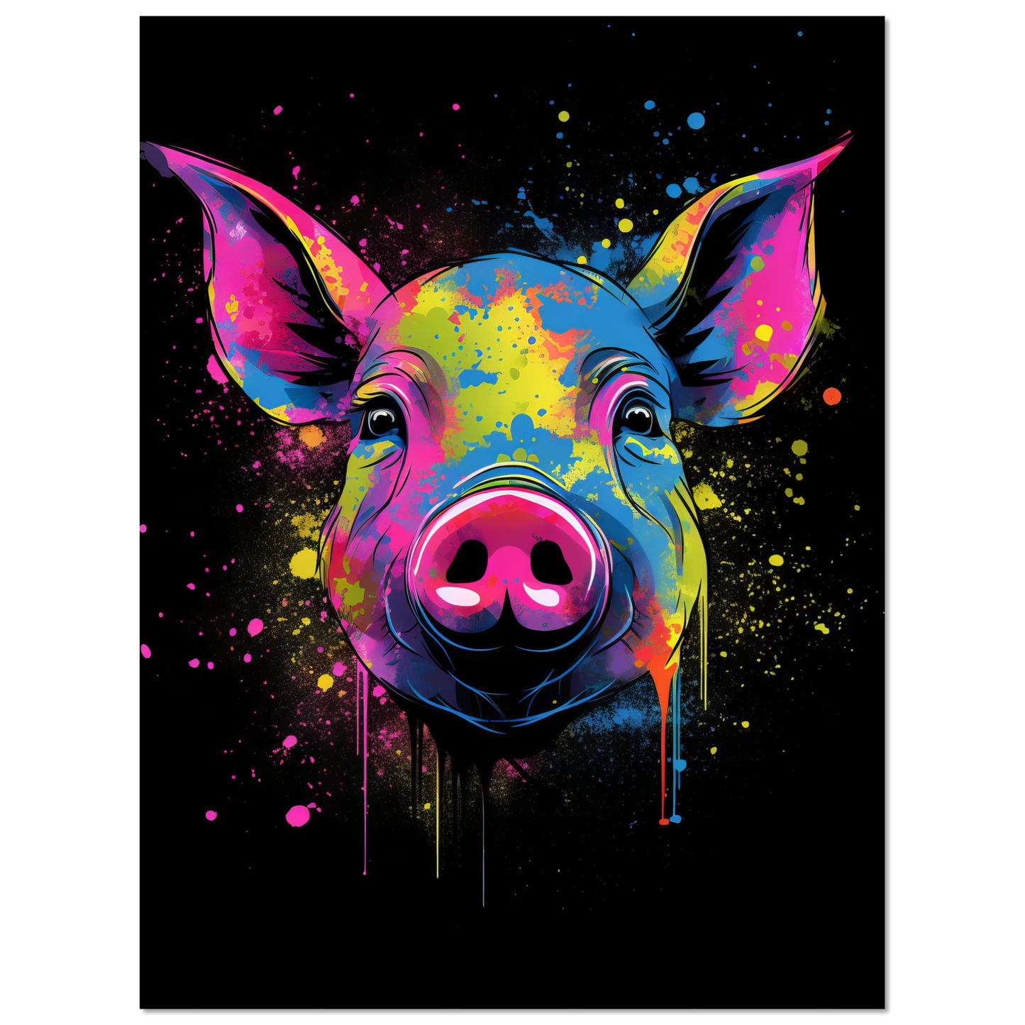 Schweine Schwein (Pop-Art) (PIG01)