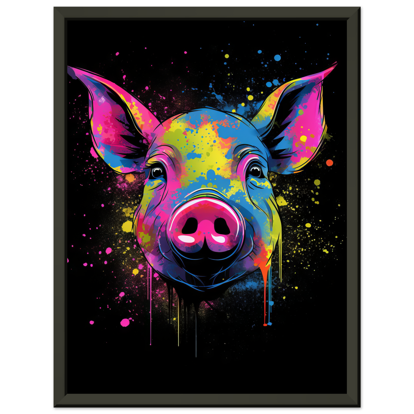 Schweine Schwein (Pop-Art) (PIG01)