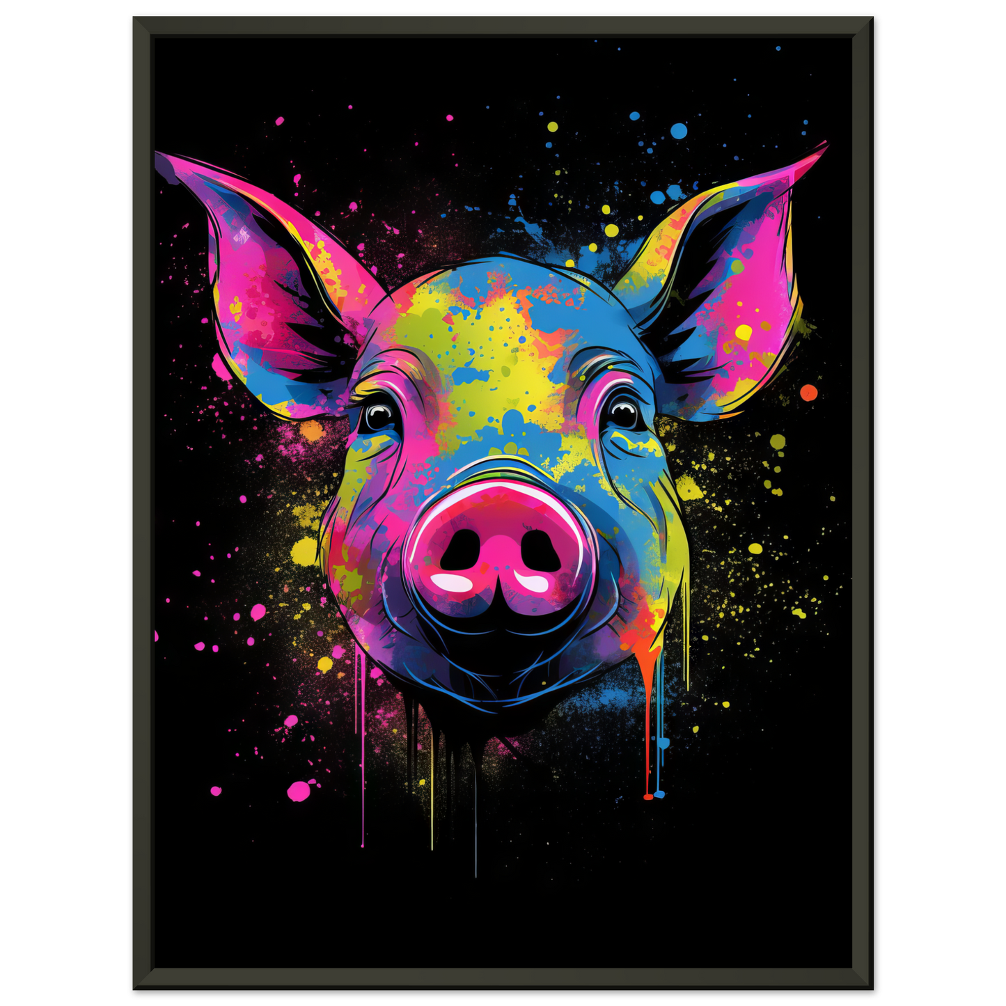 Schweine Schwein (Pop-Art) (PIG01)