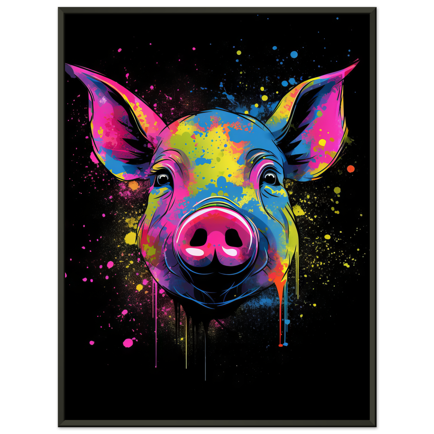 Schweine Schwein (Pop-Art) (PIG01)