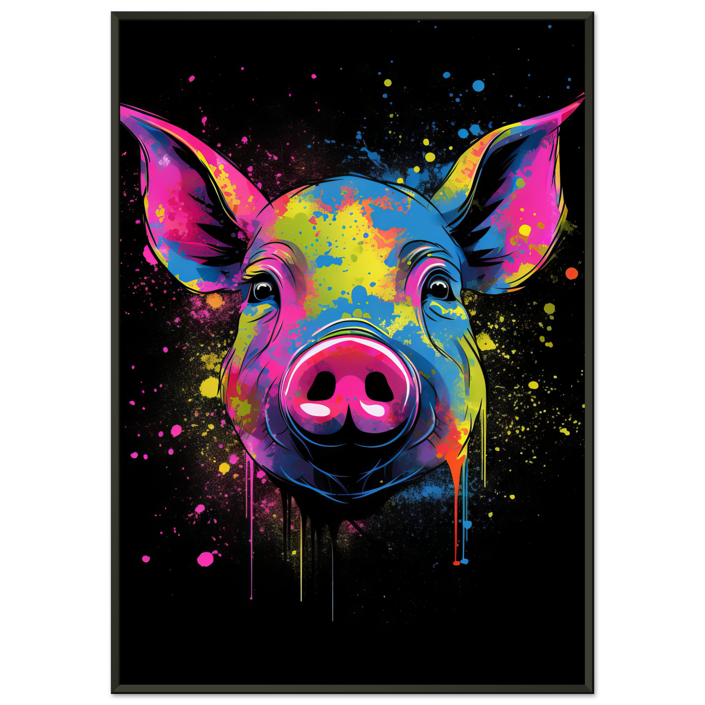 Schweine Schwein (Pop-Art) (PIG01)