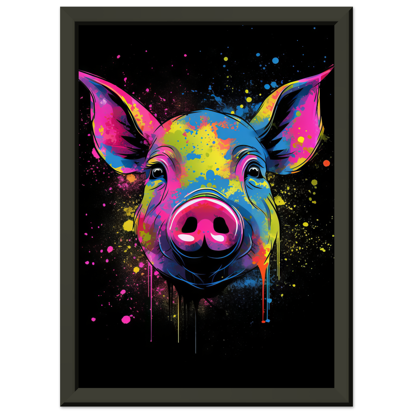 Schweine Schwein (Pop-Art) (PIG01)