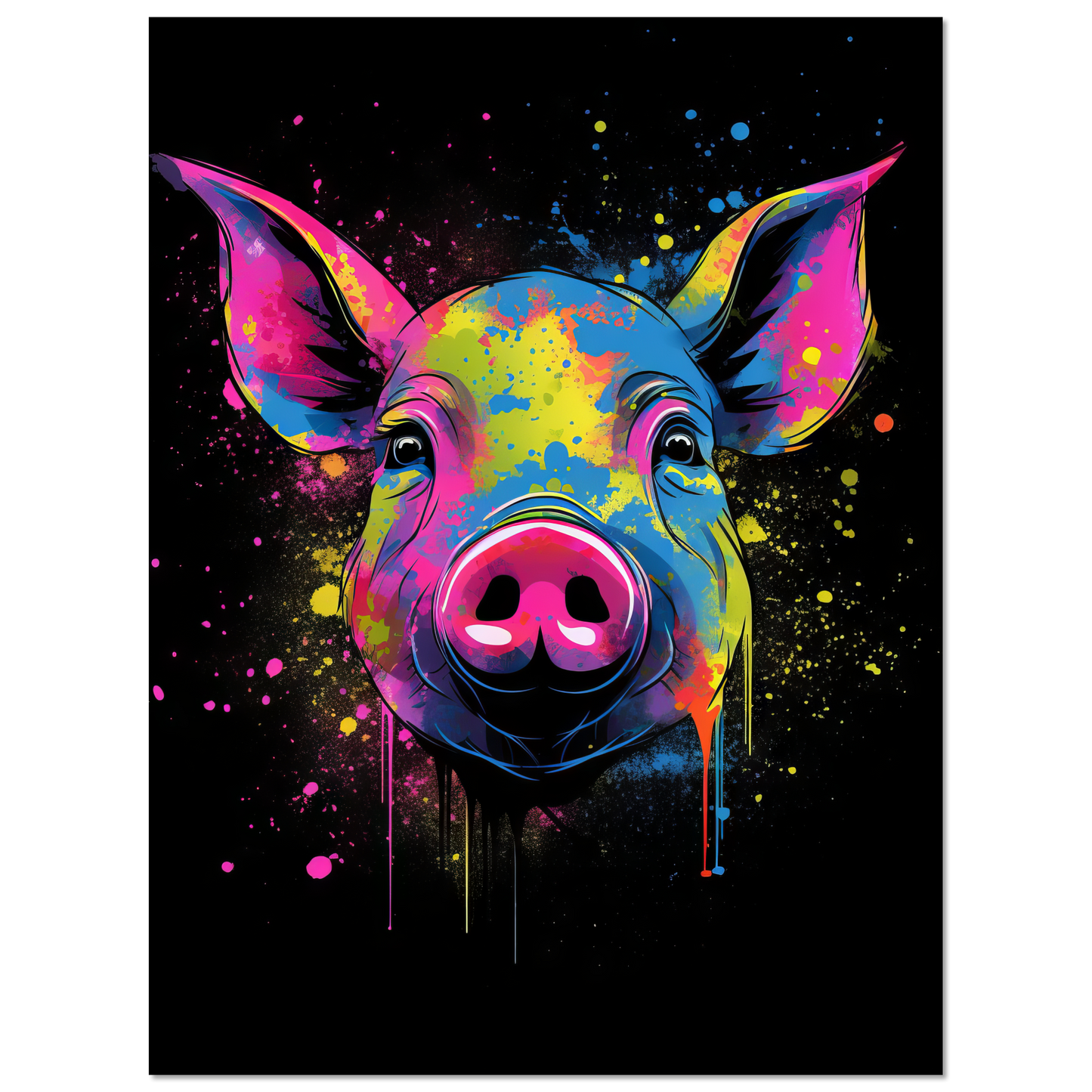 Schweine Schwein (Pop-Art) (PIG01)