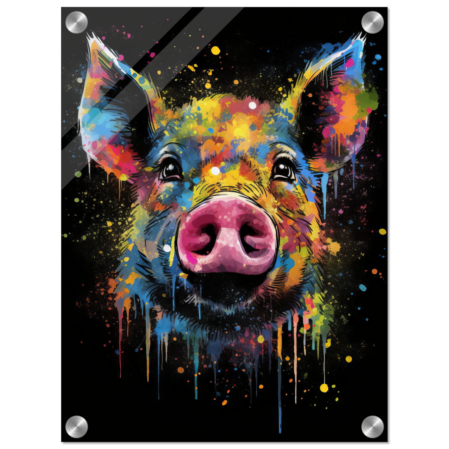 Schweine Schwein (Pop-Art) (PIG02)