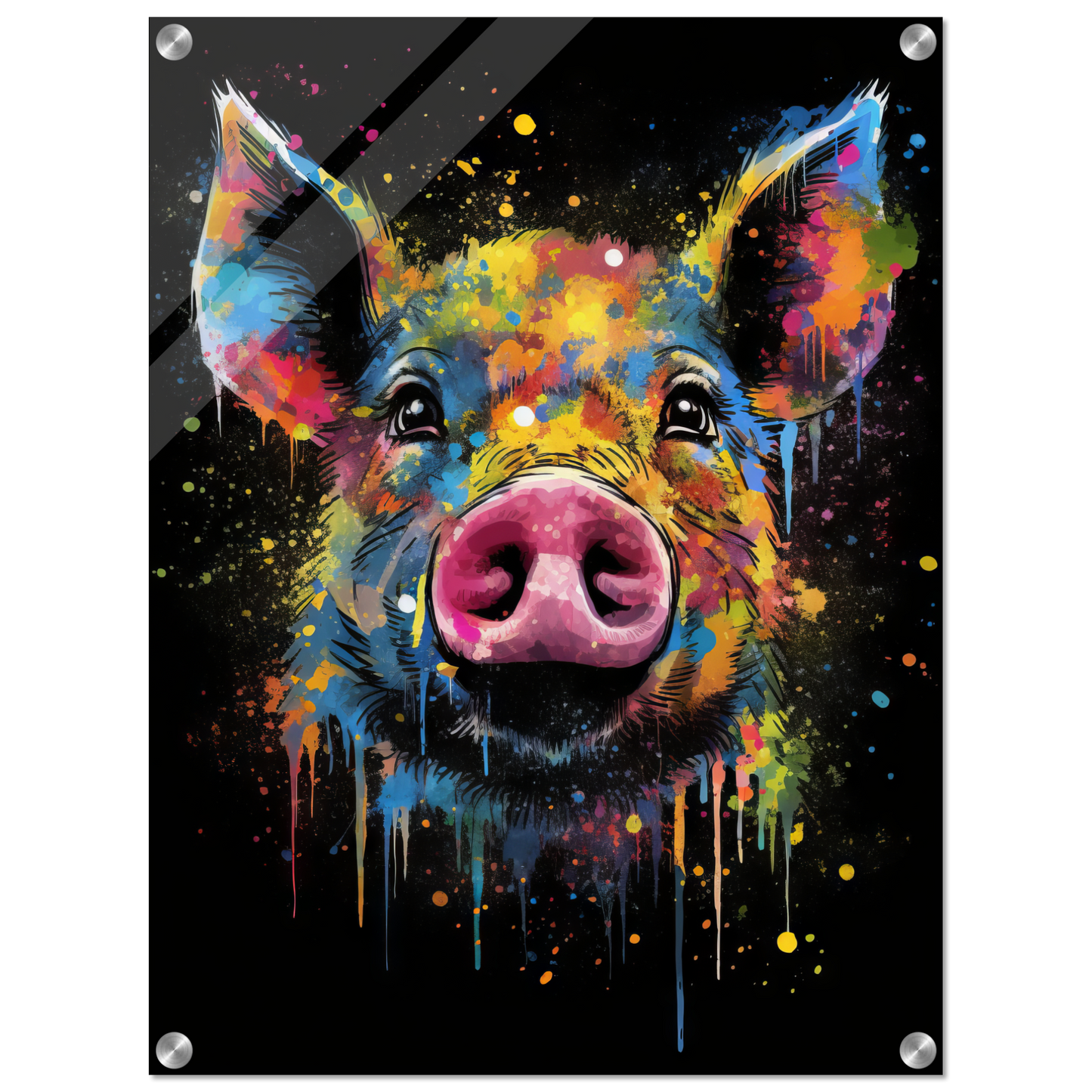 Schweine Schwein (Pop-Art) (PIG02)