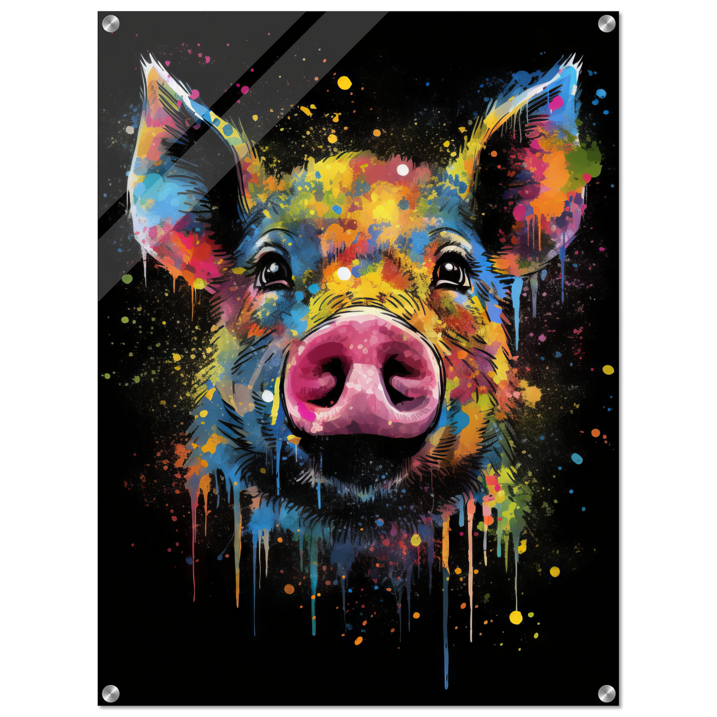 Schweine Schwein (Pop-Art) (PIG02)