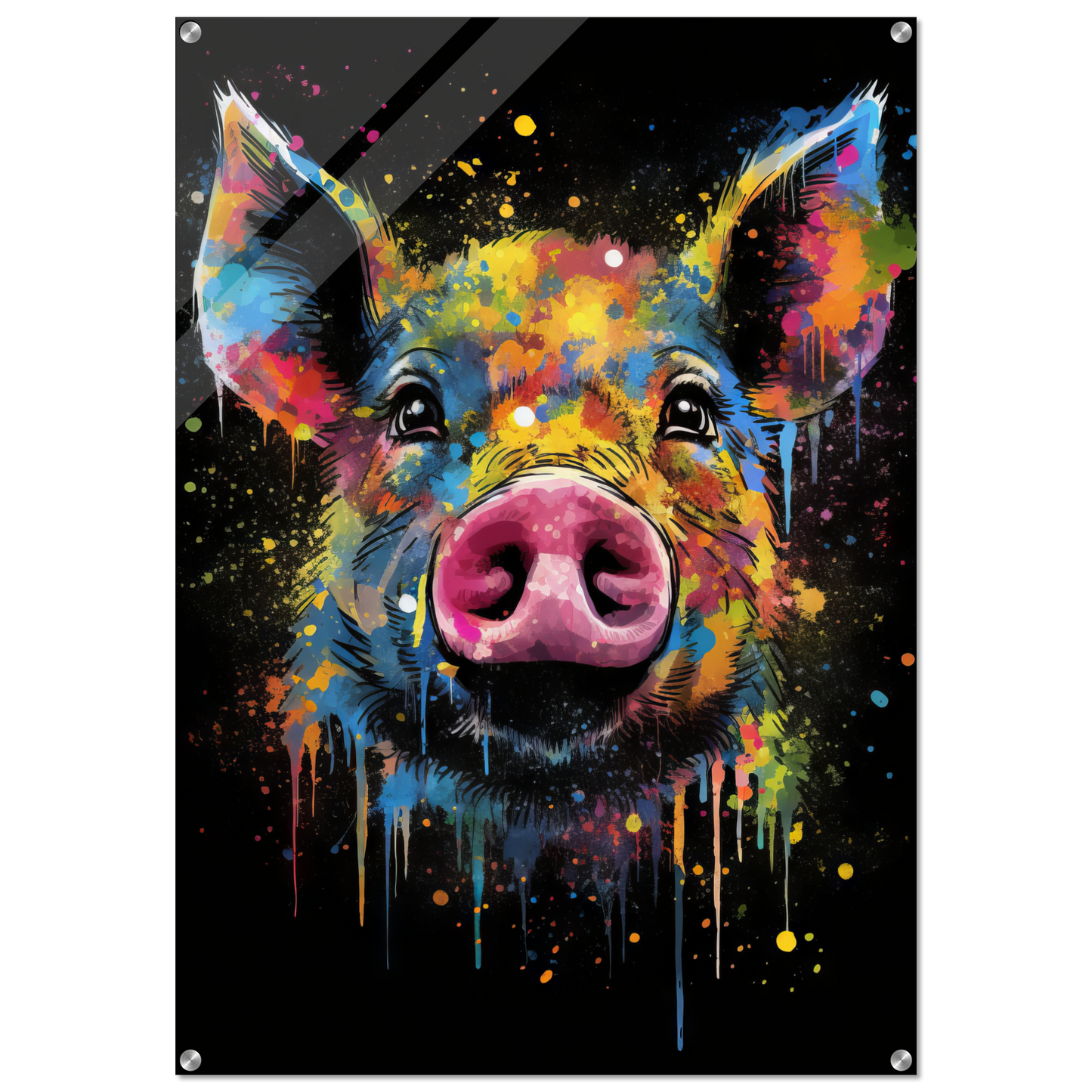 Schweine Schwein (Pop-Art) (PIG02)