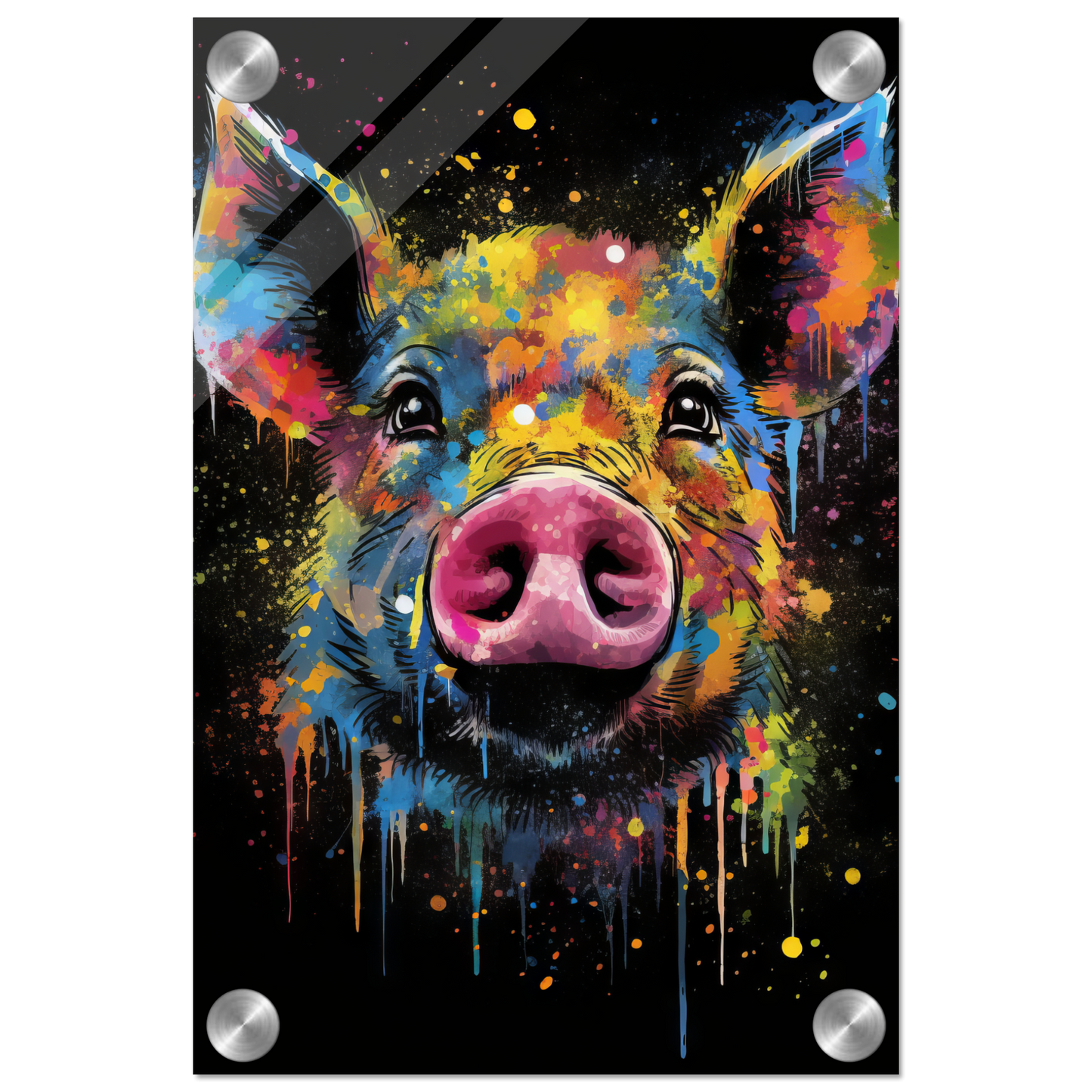 Schweine Schwein (Pop-Art) (PIG02)