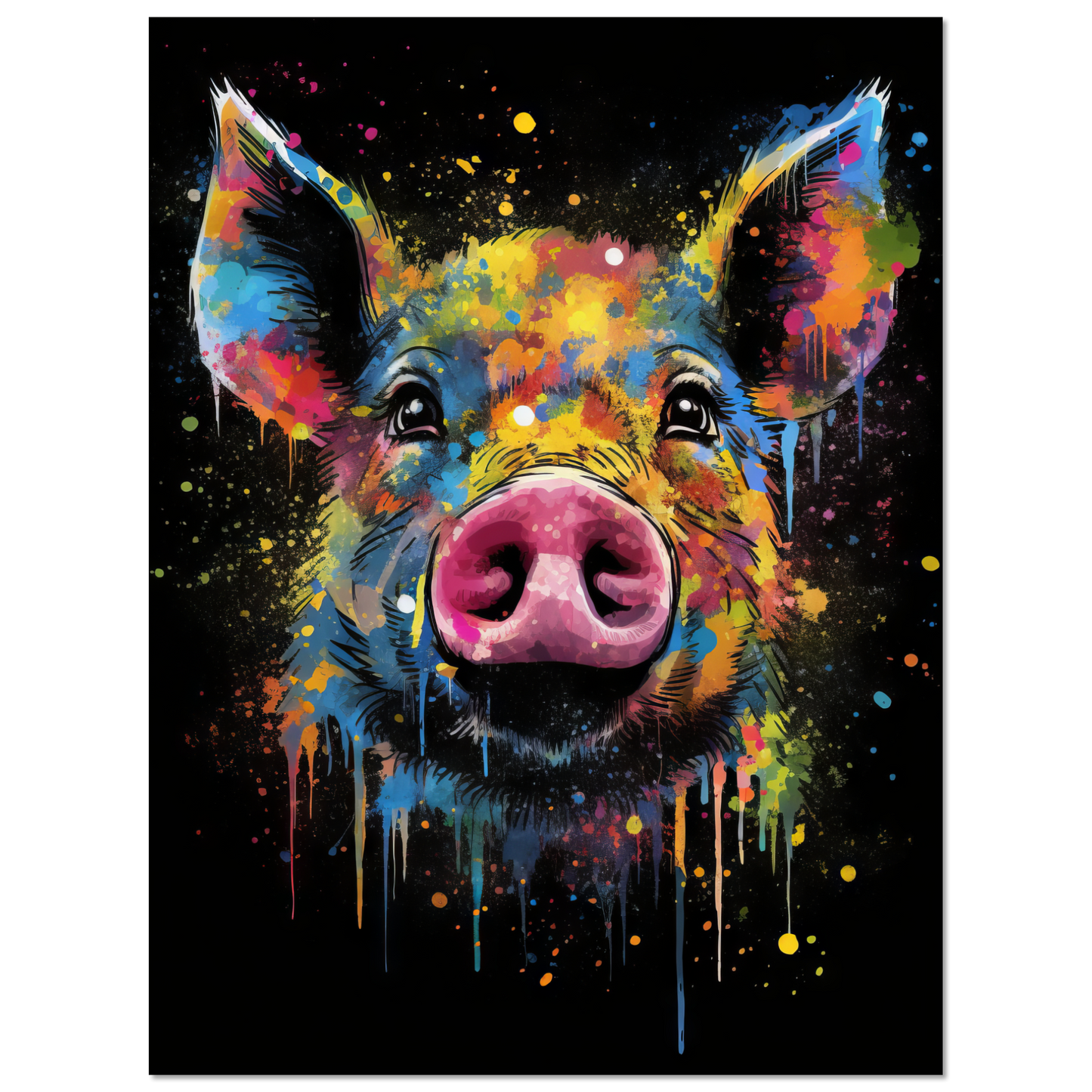 Schweine Schwein (Pop-Art) (PIG02)
