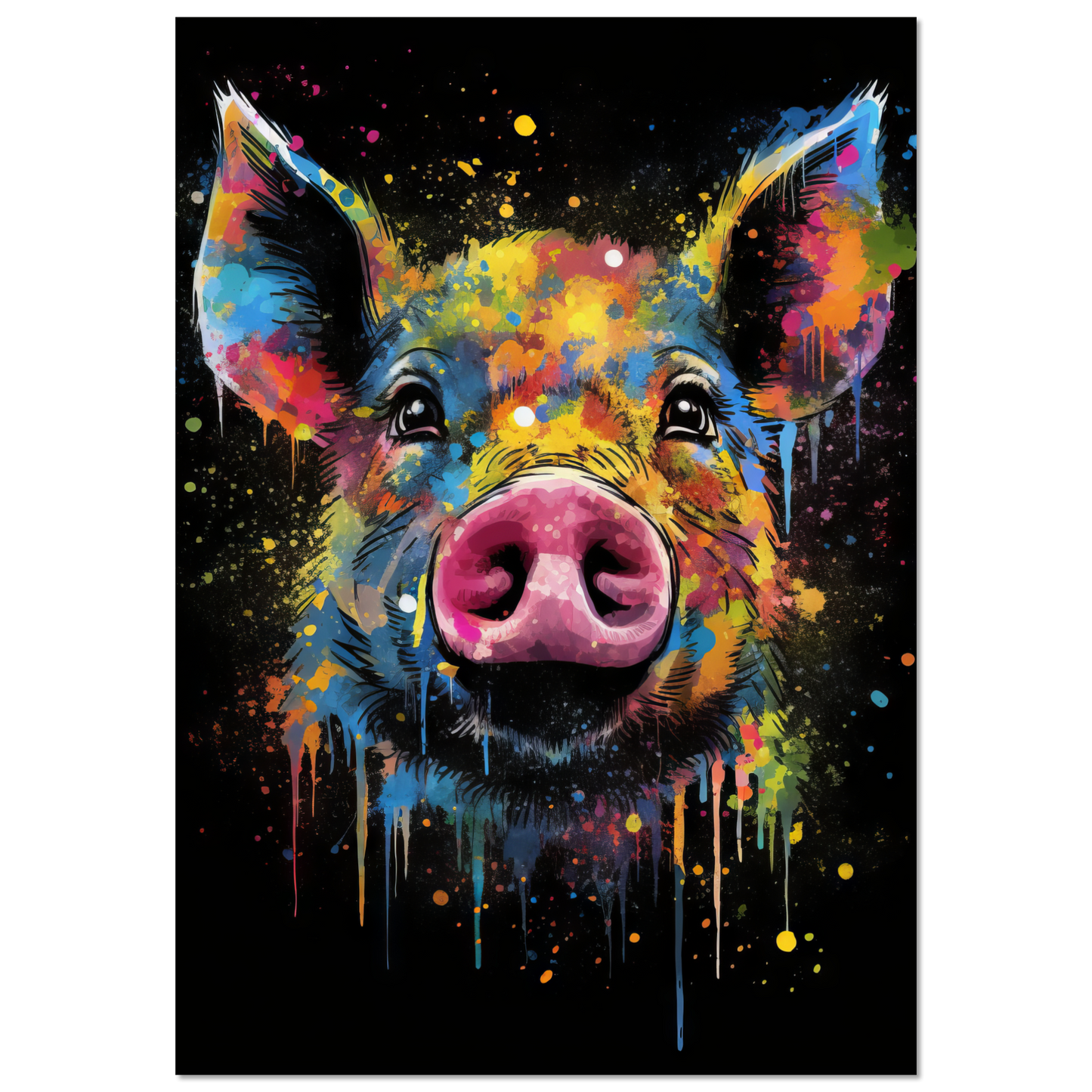 Schweine Schwein (Pop-Art) (PIG02)