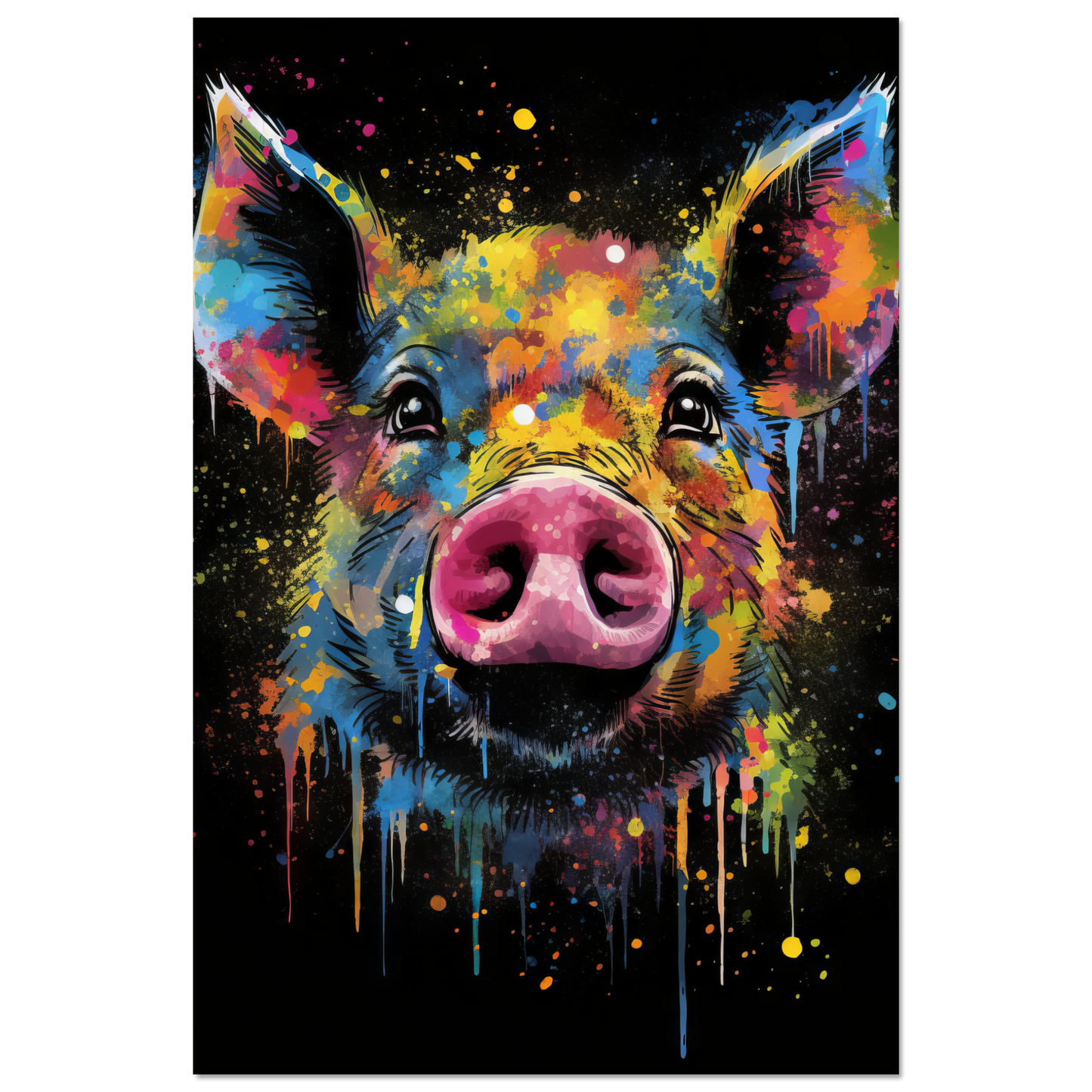 Schweine Schwein (Pop-Art) (PIG02)