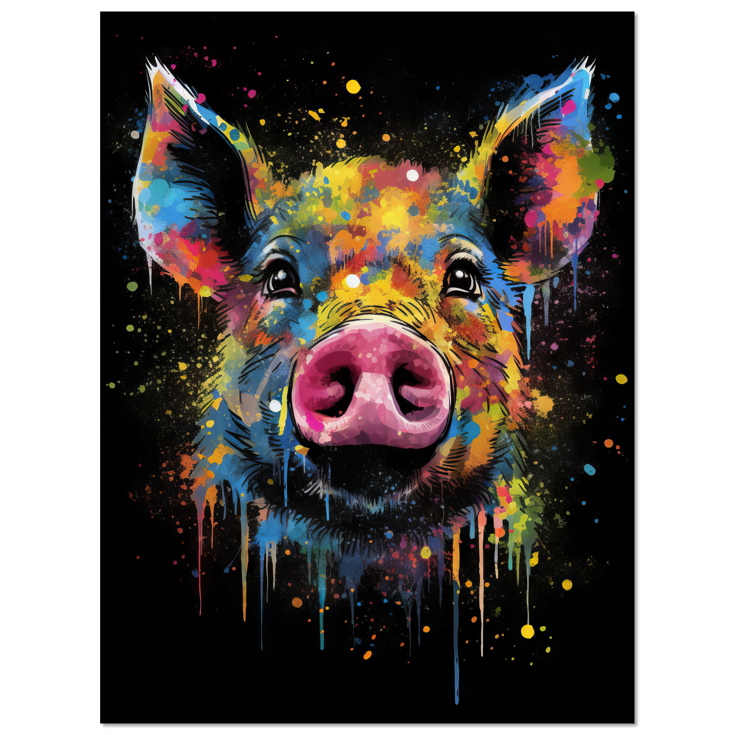 Schweine Schwein (Pop-Art) (PIG02)