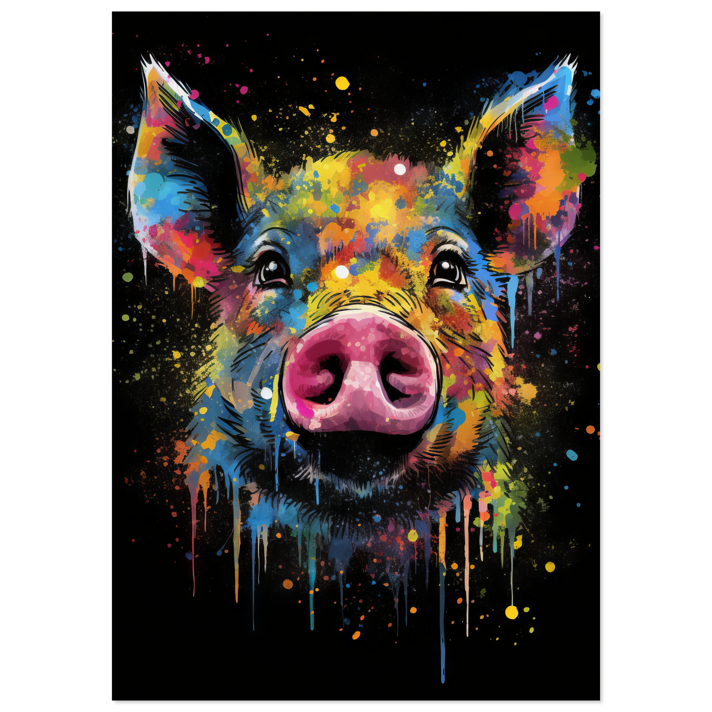 Schweine Schwein (Pop-Art) (PIG02)