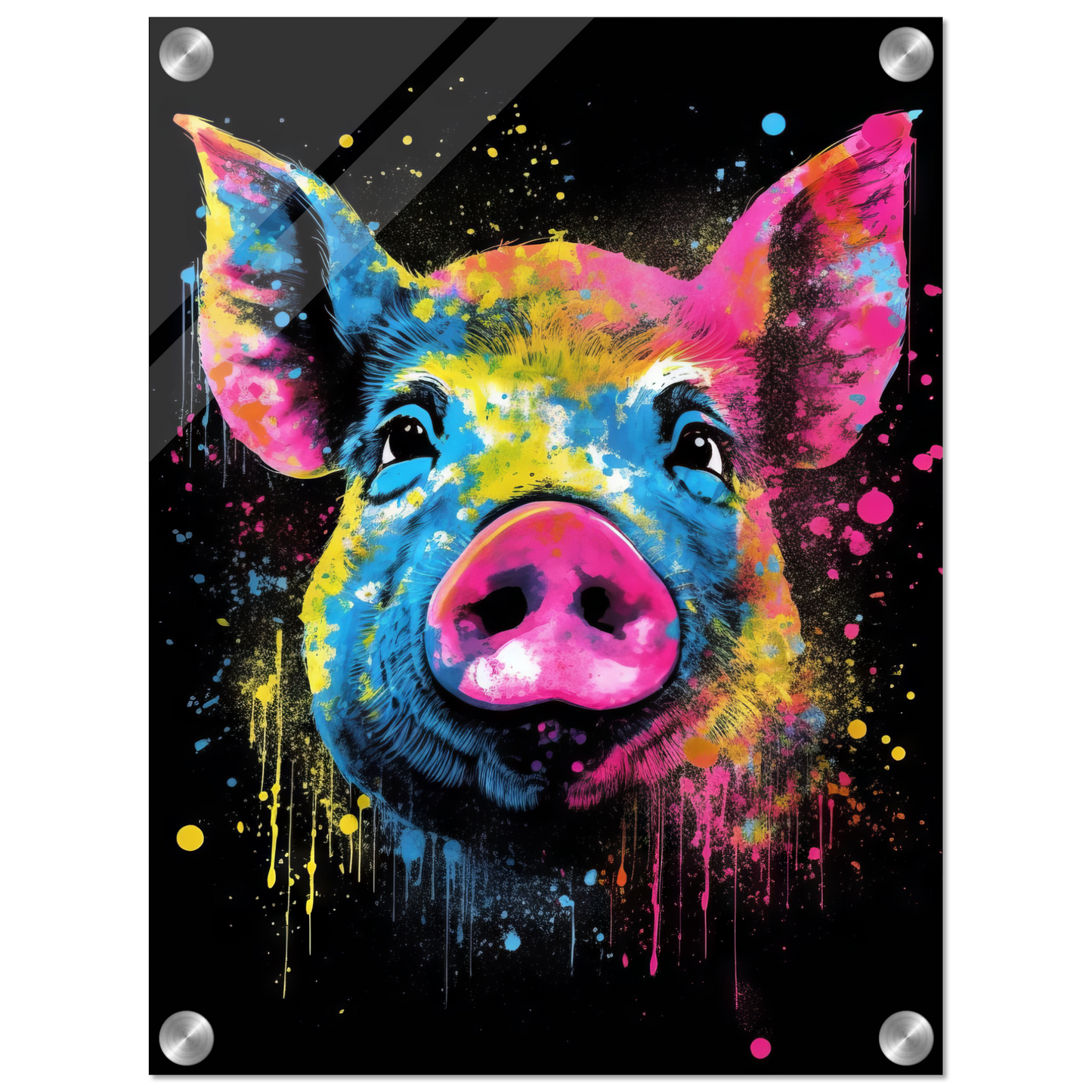 Schweine Schwein (Pop-Art) (PIG03)