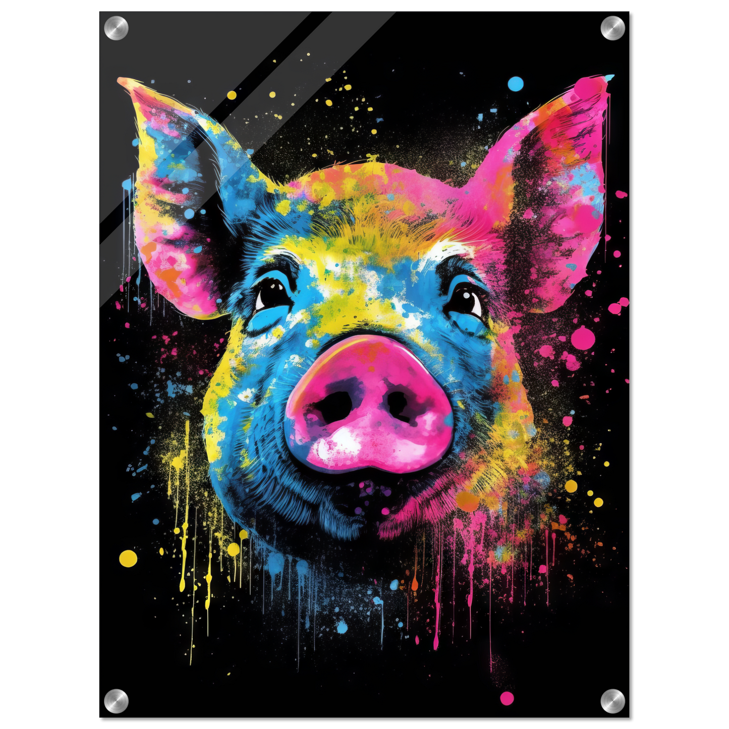Schweine Schwein (Pop-Art) (PIG03)