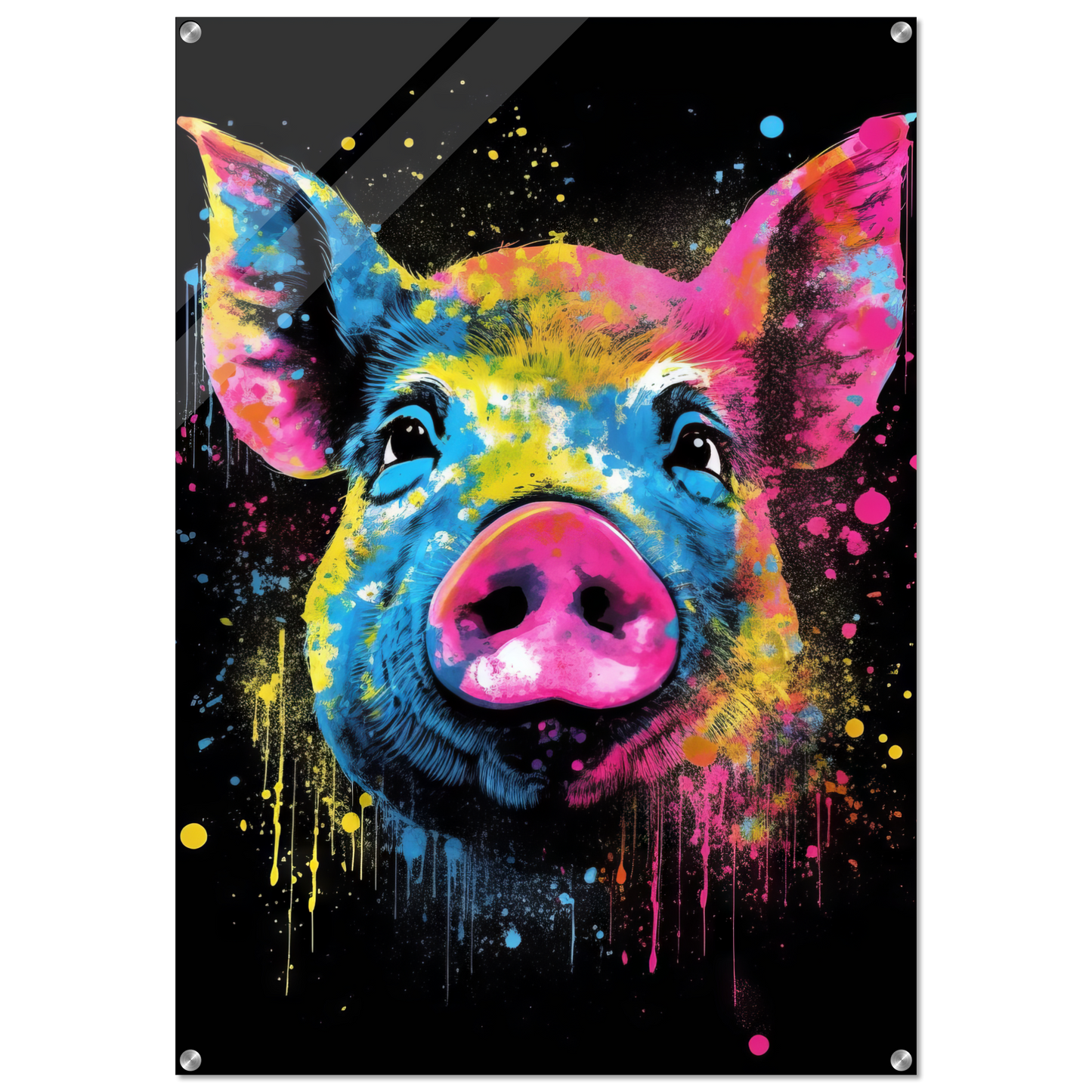 Schweine Schwein (Pop-Art) (PIG03)