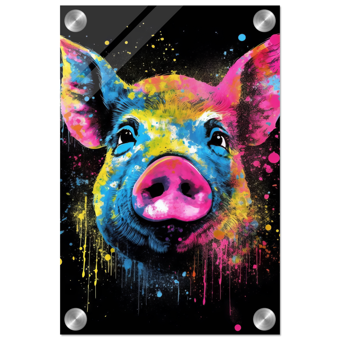 Schweine Schwein (Pop-Art) (PIG03)