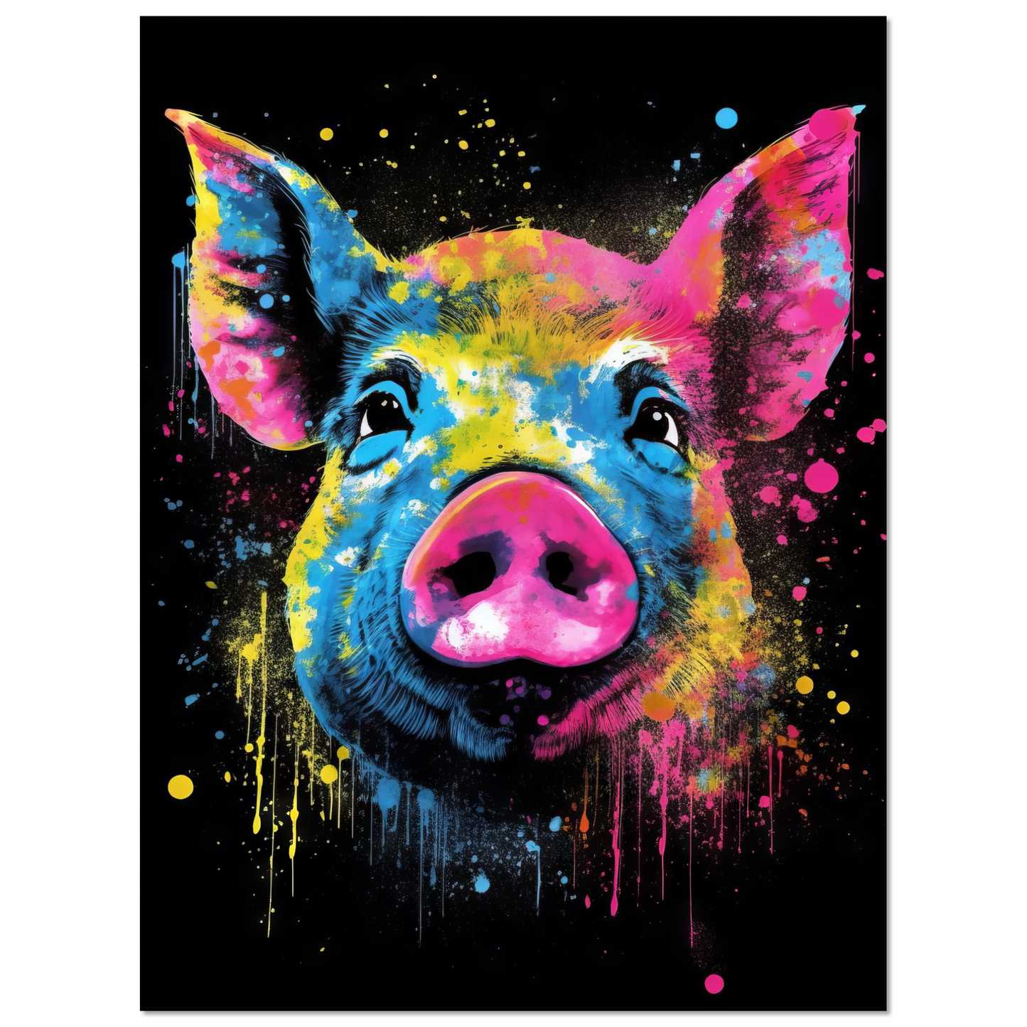 Schweine Schwein (Pop-Art) (PIG03)