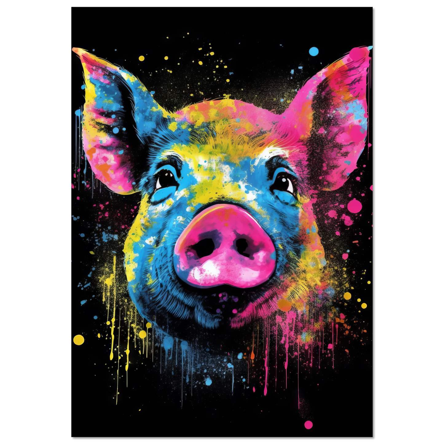 Schweine Schwein (Pop-Art) (PIG03)