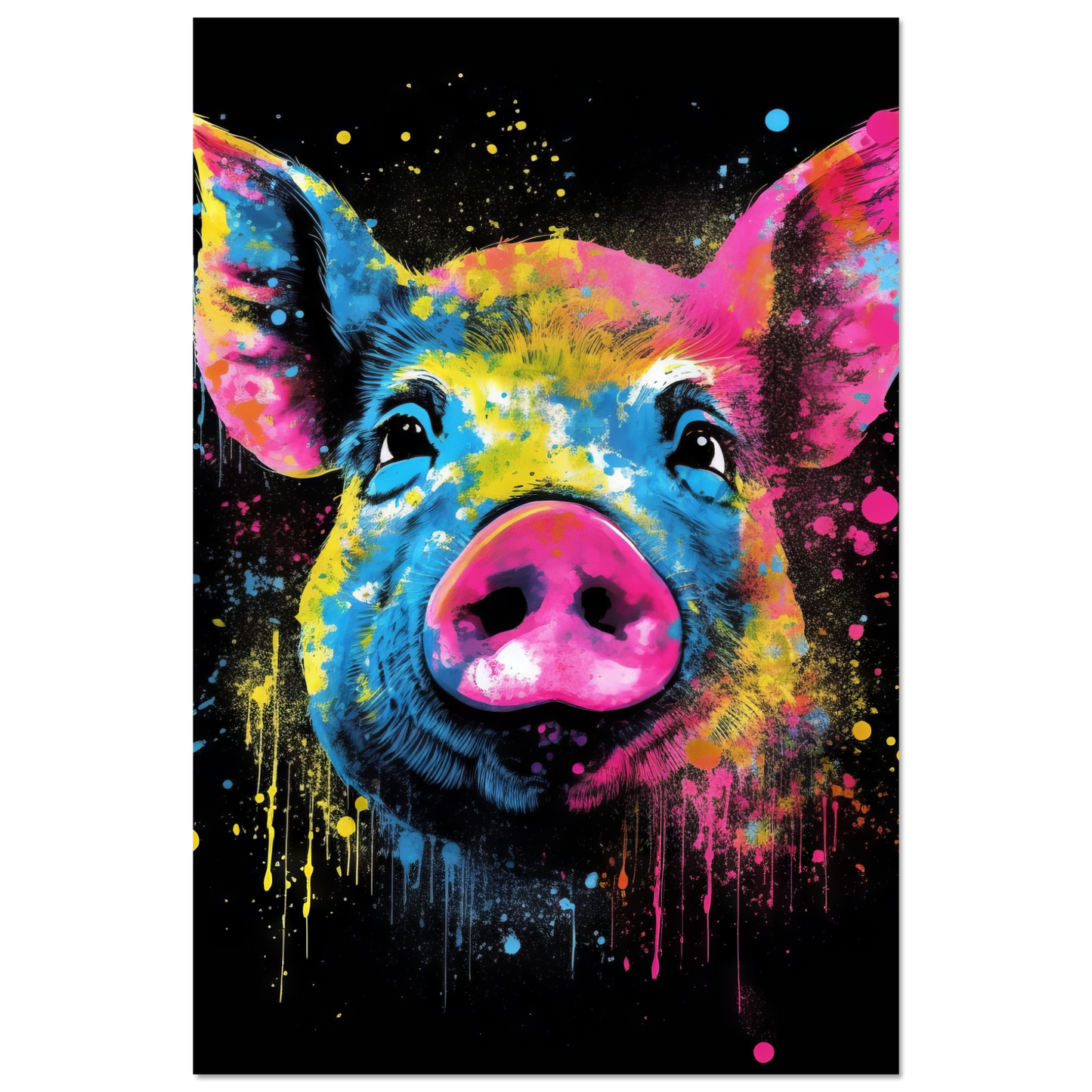 Schweine Schwein (Pop-Art) (PIG03)