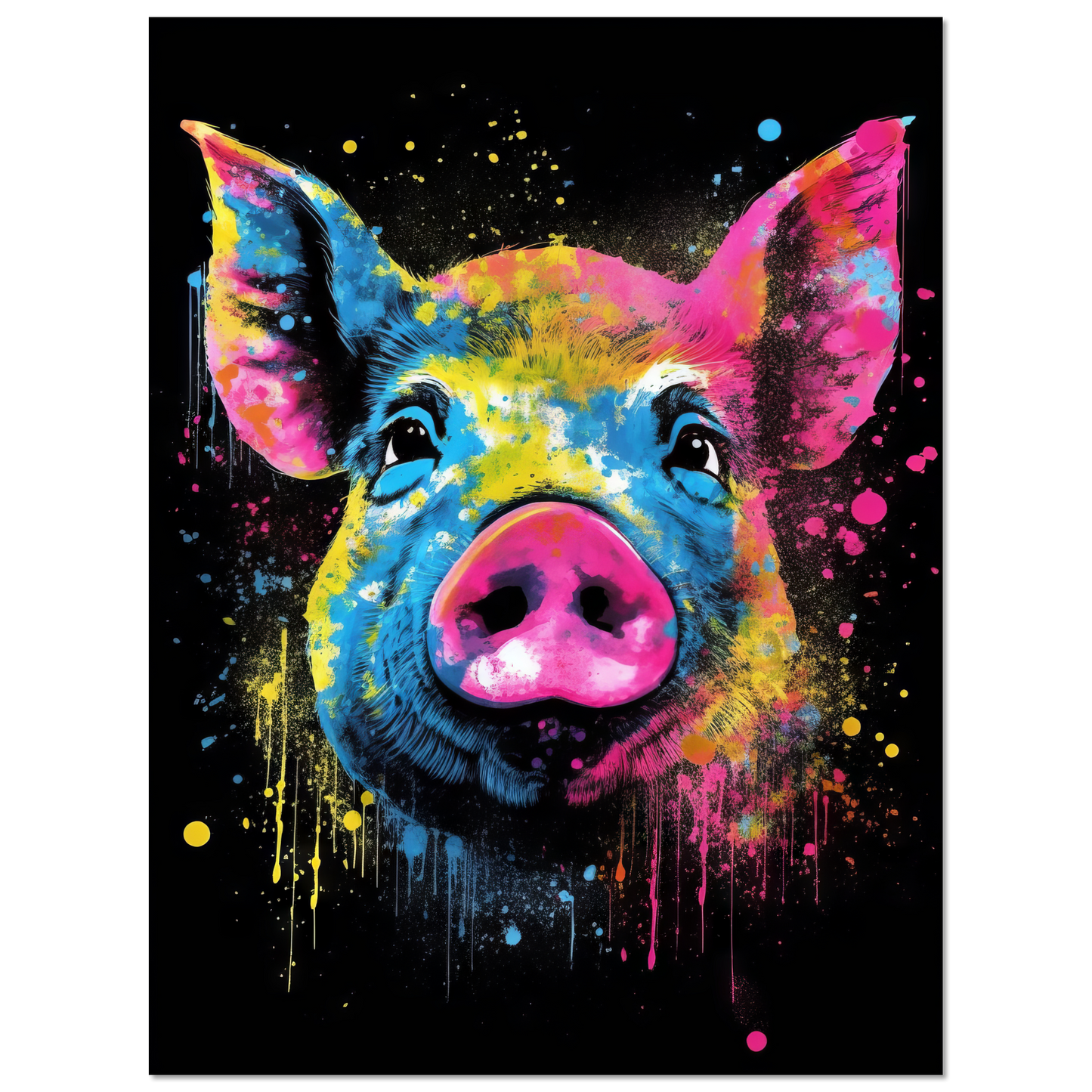 Schweine Schwein (Pop-Art) (PIG03)