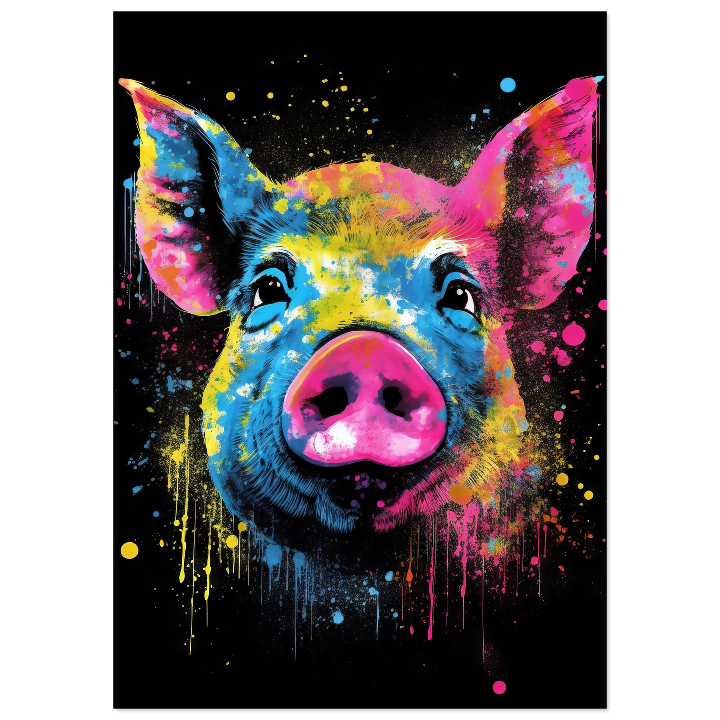 Schweine Schwein (Pop-Art) (PIG03)
