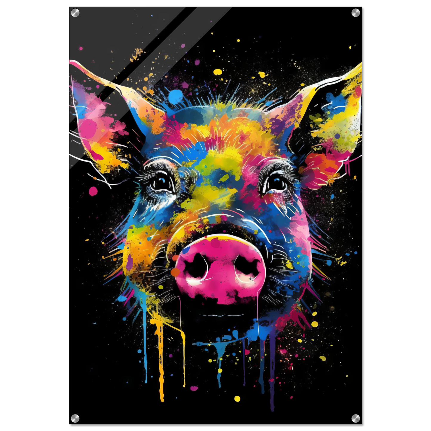 Schweine Schwein (Pop-Art) (PIG04)